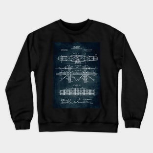 Flying machine patent Crewneck Sweatshirt